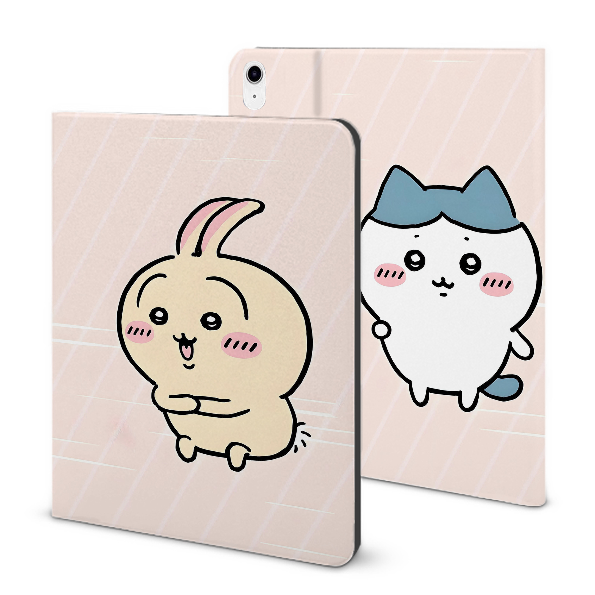 （画像用） ちいかわ Chii-kawa IPad ケース ブック型 PUレザー TPU 耐衝撃 軽量 薄型 ペン収納なし 全面保護 IPad 各モデル対応
